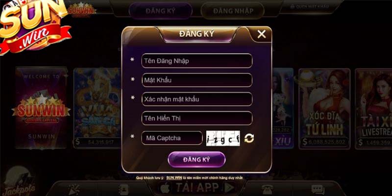 Cách đăng ký tài khoản tham gia cổng game